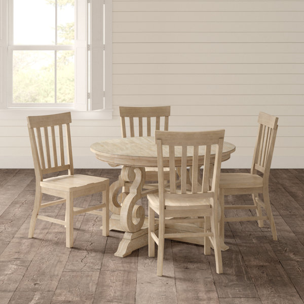 Greyleigh™ Elora 5 Piece Pine Solid Wood Dining Set & Reviews Wayfair